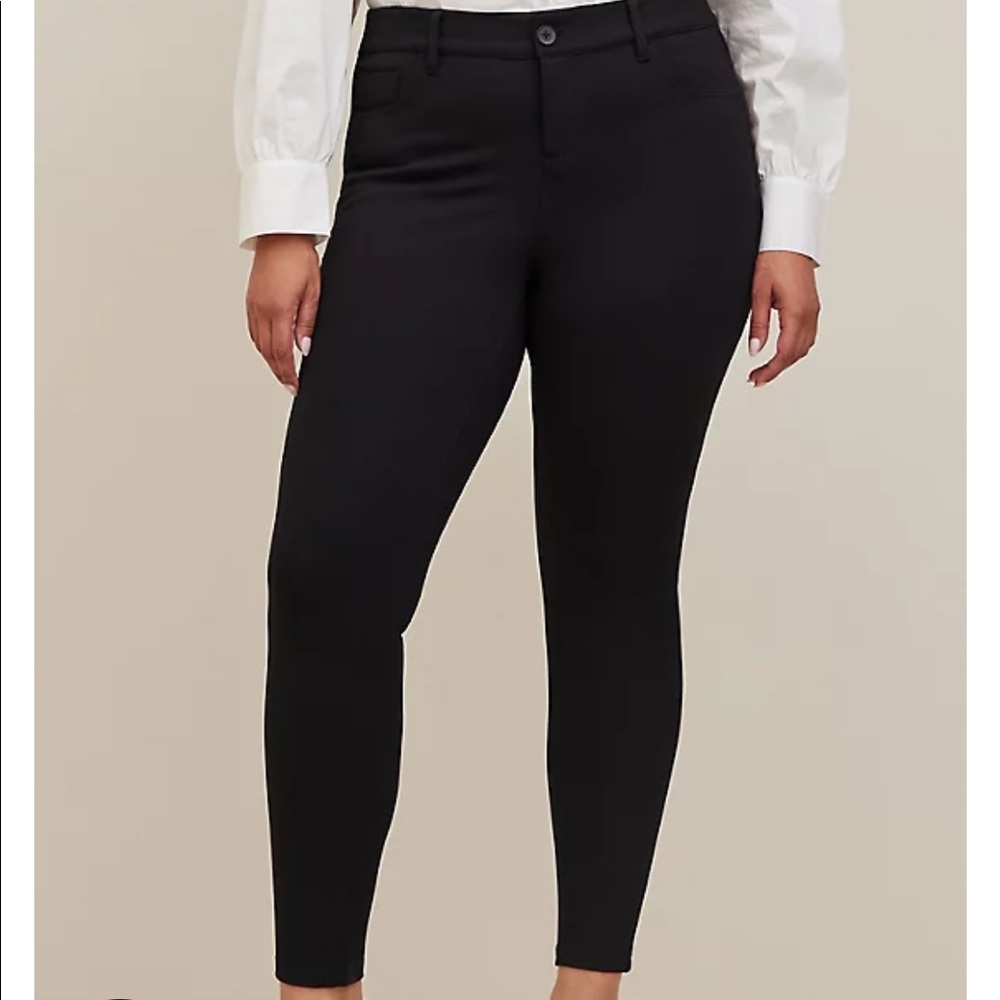 SKINNY STUDIO LUXE PONTE MID-RISE PANT